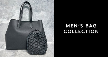 期間限定値下げ　バーニーズニューヨーク　レザートートバッグ　グレー色 MEN'S BAG COLLECTION 秋のスタイルをアップデートするメンズ