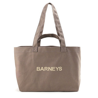 "BARNEYS" ロゴ入り横型2WAYトートバッグ