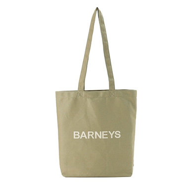 "BARNEYS" ロゴ入り縦型トートバッグ