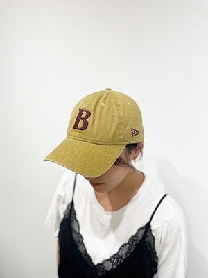 “BARNEYS” NEW ERAコラボレーション ロゴキャップ BEIGE