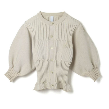 CFCL＜シーエフシーエル＞ バーニーズ　ニューヨーク限定ショートスリーブニットカーディガン “FLUTED“