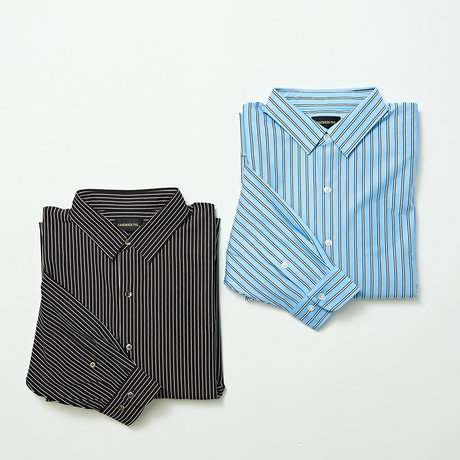 KANEMASA PHIL.＜カネマサフィル＞ バーニーズ　ニューヨーク限定 ストライプ柄カジュアルシャツ