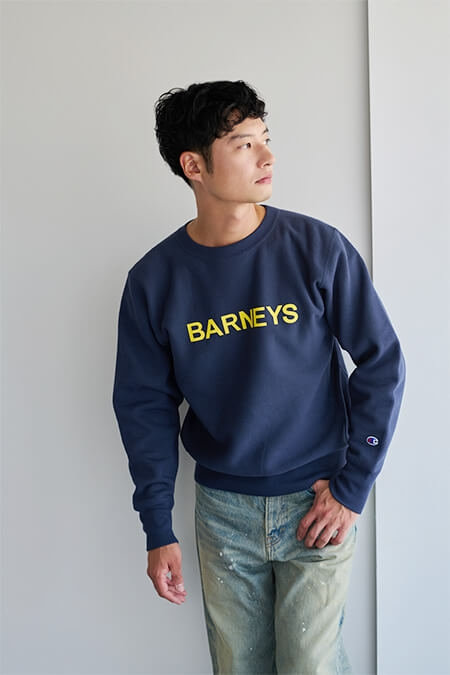 “BARNEYS” <チャンピオン>コラボレーション スウェットプルオーバー