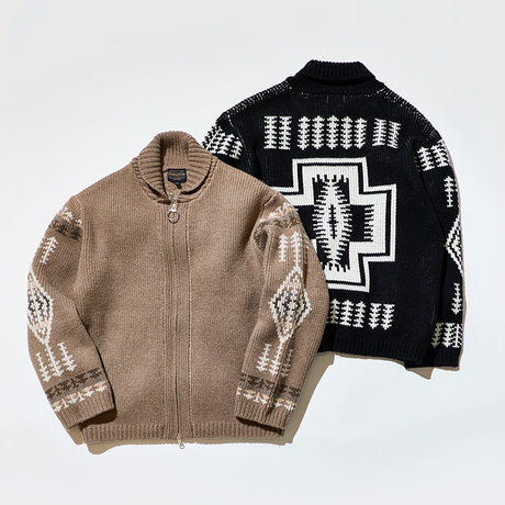 ＜ペンドルトン＞コラボレーション ジップアップニットカーディガン
