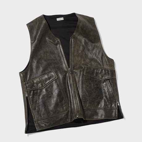 YOKE＜ヨーク＞ バーニーズ　ニューヨーク限定 レザーベスト