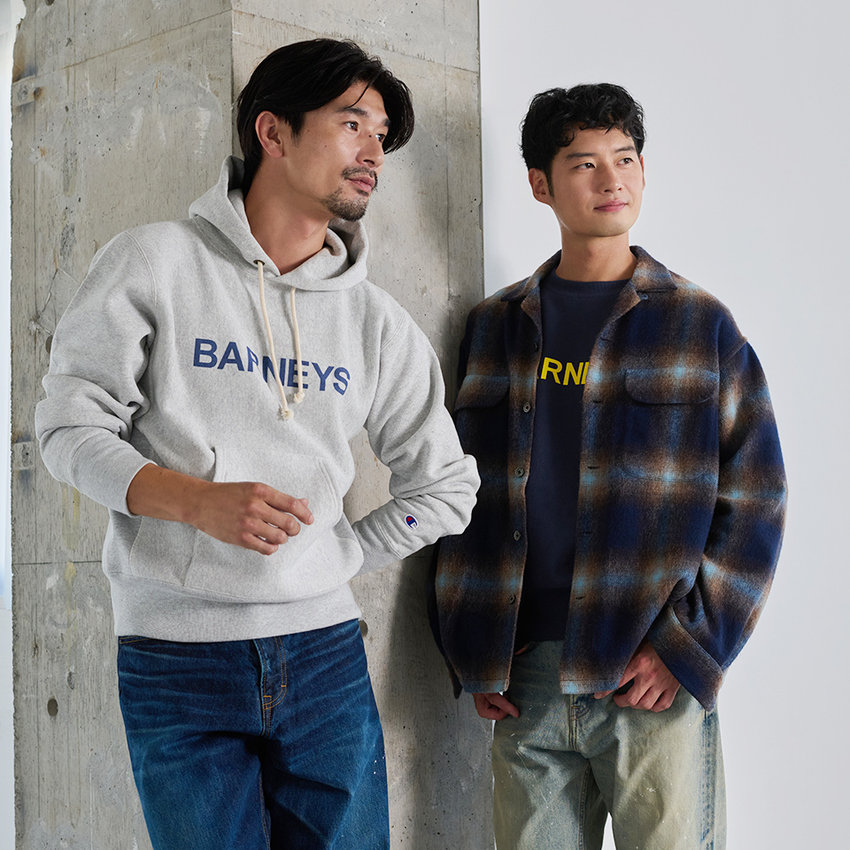 FALL 2025 BARNEYS LOGO COLLECTION ＜CHAMPION（チャンピオン）＞コラボレートアイテムが新登場！