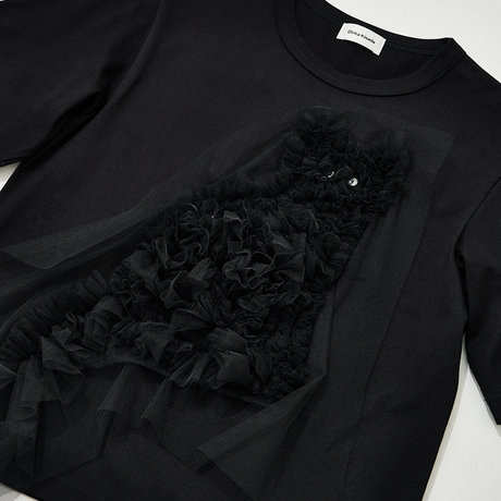 CHIKA KISADA ＜チカ キサダ＞バーニーズ　ニューヨーク限定 チュール付きTシャツ