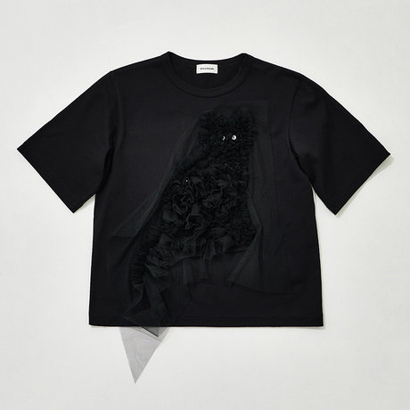 CHIKA KISADA＜チカ キサダ＞ バーニーズ　ニューヨーク限定 チュール付きTシャツ