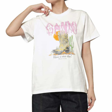 GANNI<ガニー> プリントTシャツ
