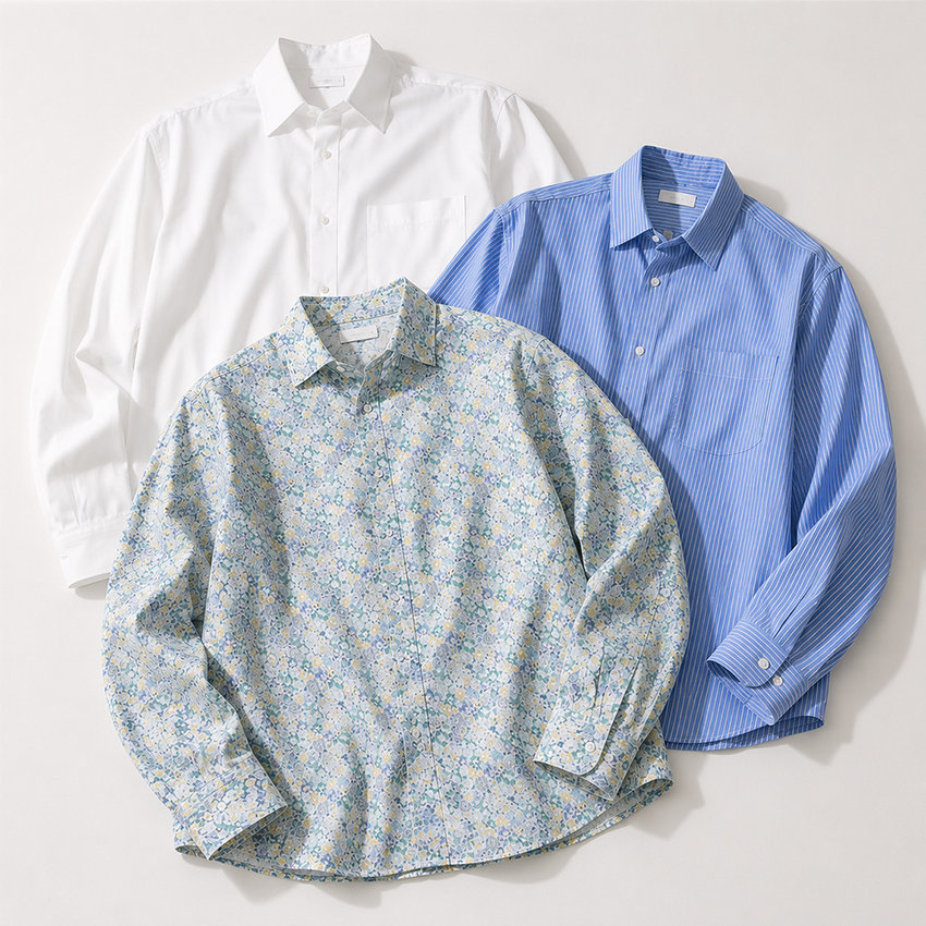 MEN'S SHIRT SELECTION FROM MID SUMMER TO FALL