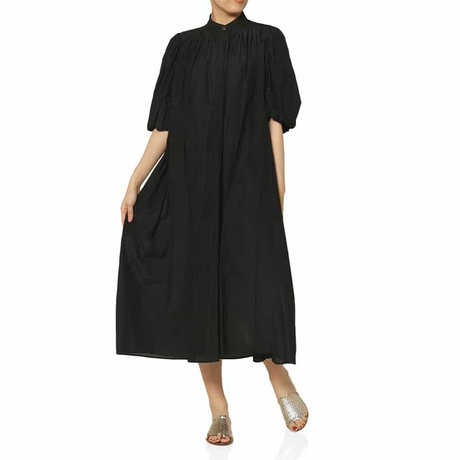 BARNEYS NEW YORKウォッシャブル ボリュームスリーブ シャツドレス