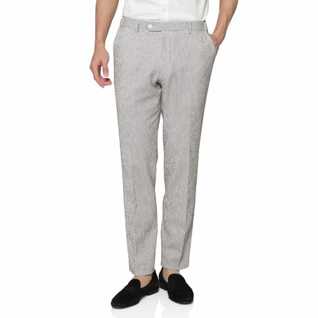 BARNEYS NEW YORKセットアップ シアサッカー素材ストライプ柄パンツ