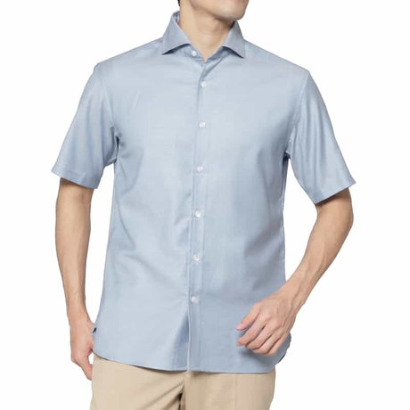 BARNEYS NEW YORKストレッチカジュアルシャツ(REDA社製ウール使用)