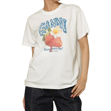 GANNI ＜ガニー＞ プリントTシャツ