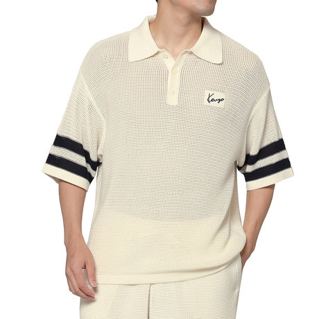 KENZO＜ケンゾー＞ メッシュ素材ニットポロシャツ