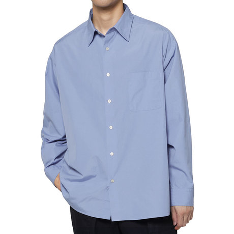 BARNEYS NEW YORK＜バーニーズニューヨーク＞オーバーフィットカジュアルシャツ（THOMAS MASON社製コットン使用）