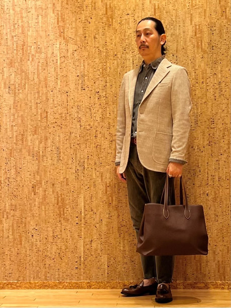 BARNEYS NEW YORKストライプ柄テーラードジャケット