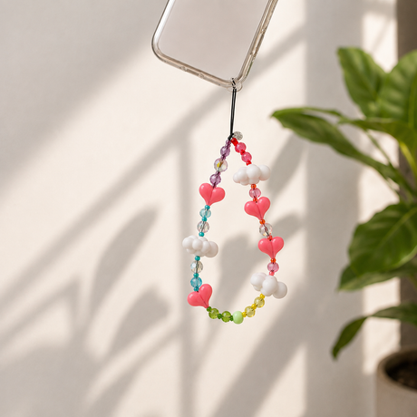 STRING TINGSTRING TING ＜ストリング ティング＞ リストレット フォンストラップ “Rainbow Kawaii“