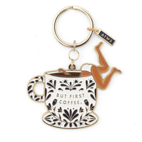 ALL THE WAYS TO SAYALL THE WAYS TO SAY ＜オールザウェイトゥセイ＞ キーチェーン “BUT FIRST COFFE ”