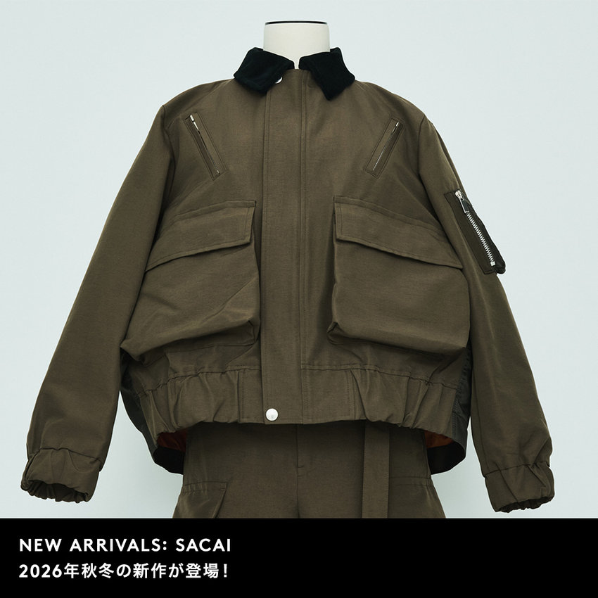 NEW ARRIVALS: SACAI 2026年秋冬の新作が登場！