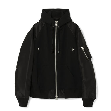 SACAI<サカイ> コンビネーション ジップアップパーカー