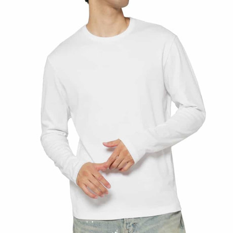 BARNEYS NEW YORKロングスリーブコットンTシャツ(レギュラーフィット)