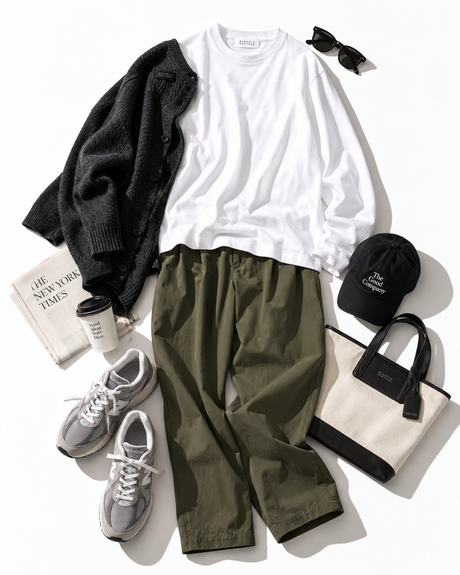 BARNEYS NEW YORKロングスリーブコットンTシャツ(レギュラーフィット)