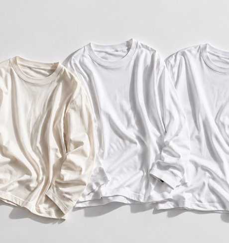 THE RIGHT LONG SLEEVE TEE 違いを知れば、自分に合う。素材とシルエットで選ぶ、大人の一枚
