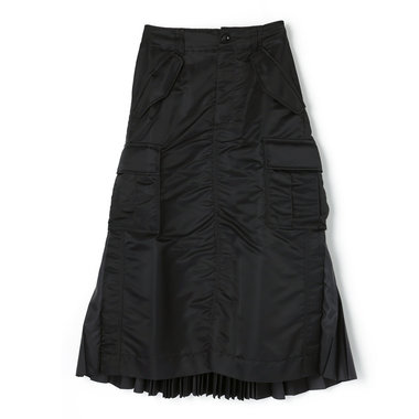 SACAI<サカイ> フロントスリット入りツイルスカート