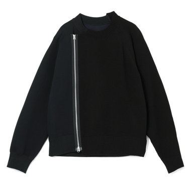 SACAI<サカイ> コンビネーションジップアップスウェットプルオーバー