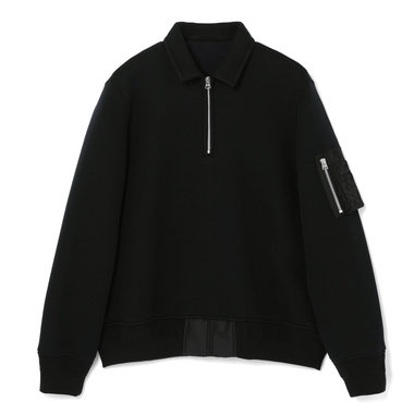 SACAI<サカイ> コンビネーション スウェットポロシャツ