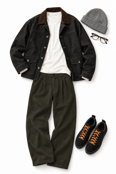 OUTER STYLE②｜襟元で魅せる、週末カジュアル