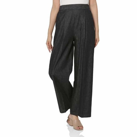BARNEYS NEW YORK セットアップ ウォッシャブル デニム素材ワイドパンツ