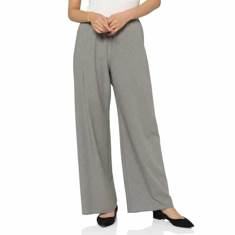 BARNEYS NEW YORK ウォッシャブル 千鳥格子柄 バイアスパンツ