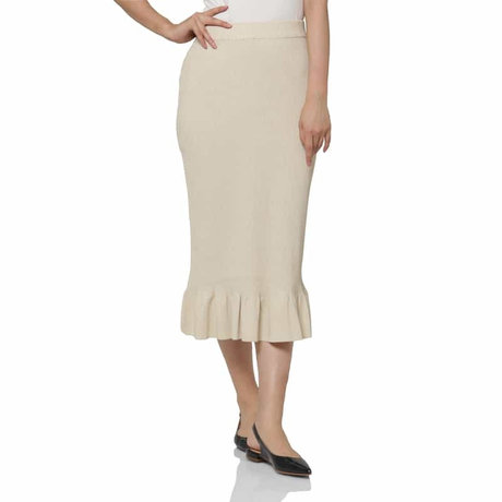 BARNEYS NEW YORK ウォッシャブル ラメニット マーメイドスカート