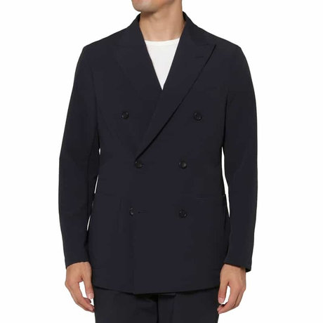 BARNEYS NEW YORK セットアップ ナイロンタフタダブルブレストジャケット