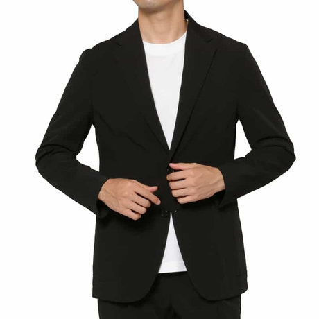 BARNEYS NEW YORKセットアップ ナイロンタフタシングルブレストジャケット