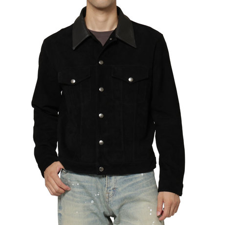 BARNEYS NEWYORK ラムスエード素材ウエスタンジャケット
