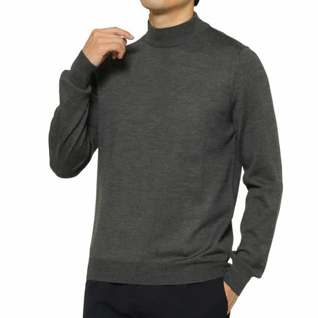 GRANSASSO GRANSASSO＜グランサッソ＞ モックネックニットプルオーバー