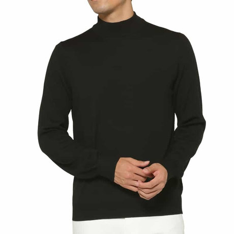 GRANSASSO＜グランサッソ＞ モックネックニットプルオーバー GRANSASSO＜グランサッソ＞ モックネックニットプルオーバー＜グランサッソ＞ モックネックニットプルオーバー