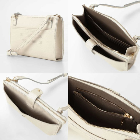 BARNEYS NEW YORKリザード型押しレザー フォーンバッグ