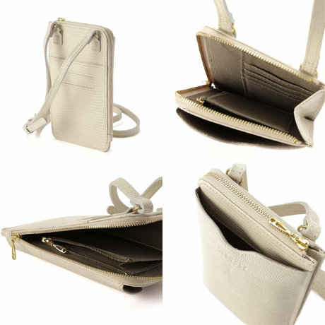 BARNEYS NEW YORK型押しレザーフォーンバッグ