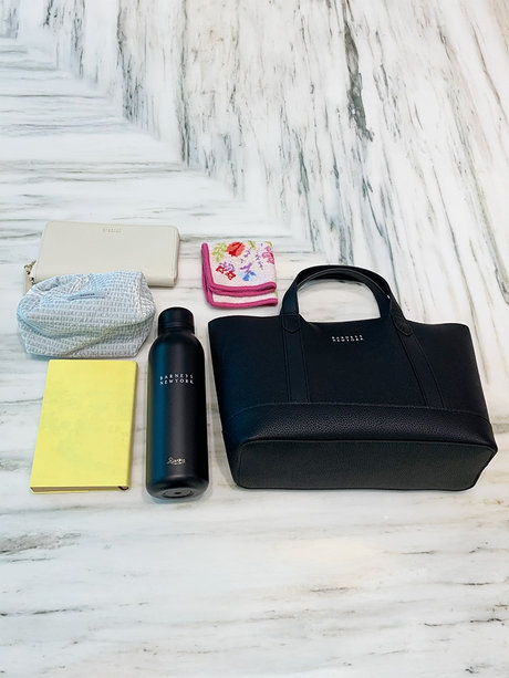 BARNEYS NEW YORKロゴ入りマイクロファイバー ミニトートバッグ