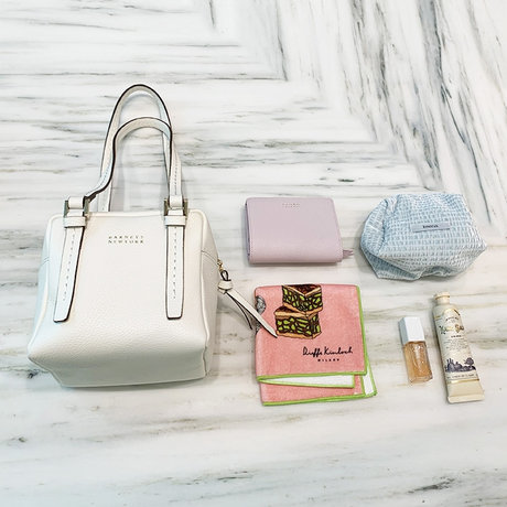 BARNEYS NEW YORK 2WAY キューブ型ハンドバッグ